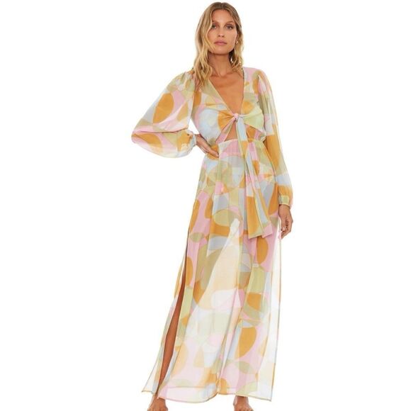 Beach Riot Shiloh Coverup in WAIKIKI WAVE Size M/ NWT - Picture 1 of 6